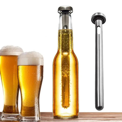 1pc Stainless Steel Beer Chiller Stick Beer Chiller Stick Portable Beverage Cooling Ice Cooler Beer Kitchen Tools Party Supplies