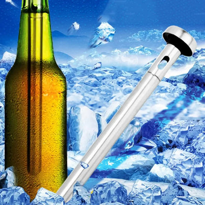 1pc Stainless Steel Beer Chiller Stick Beer Chiller Stick Portable Beverage Cooling Ice Cooler Beer Kitchen Tools Party Supplies